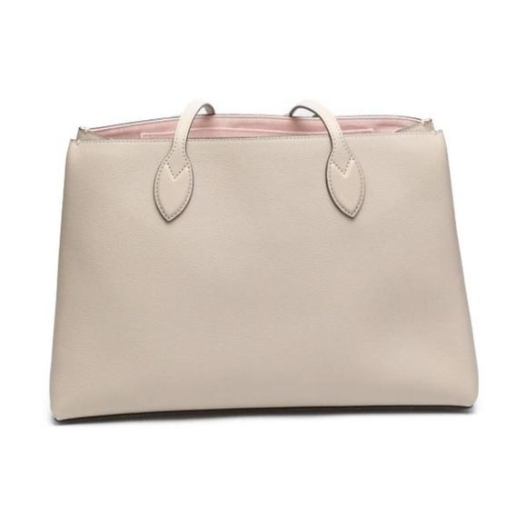 Louis Vuitton LockMe Shopping Tote Bag Greige Calf Leather - Picture 2 of 8